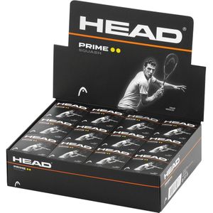 Head Prime Double Dot Squash Balls (Pak van 12)  (Zwart)