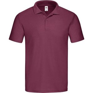 Fruit of the Loom - Heren Origineel Polo Shirt - Bourgondië - Katoen