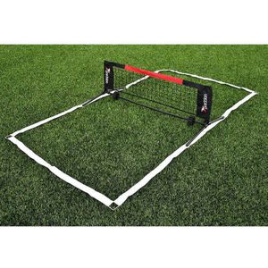 Precision Voetbal Tennis Set  (Zwart/Rood)