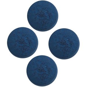 Power Glide Lederen Pool Cue Tips (10 mm) (Blauw)
