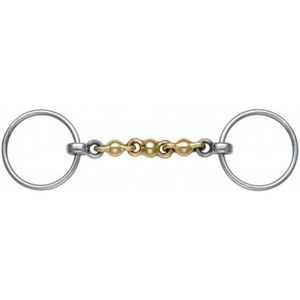 Shires Messing Waterford Paard Los Ring Snaffle Bit (5 in) (Messing)