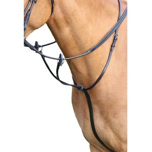 Aviemore Lederen paardloop martingaal (Kleines Pony) (Zwart)