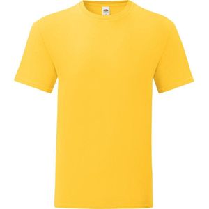 Fruit of the Loom Iconisch T-shirt voor heren (set van 5) (Zonnebloem Geel)