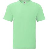 Fruit Of The Loom - Iconisch - T-shirt - Neo Mint - 100% Ringgesponnen Gekamde Katoen