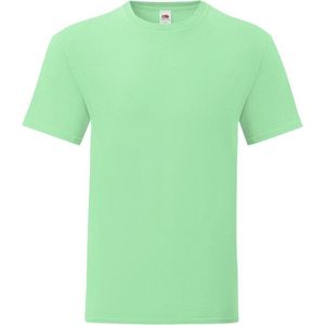 Fruit Of The Loom - Iconisch - T-shirt - Neo Mint - 100% Ringgesponnen Gekamde Katoen