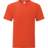 Fruit of the Loom Iconisch T-shirt voor heren (set van 5) (Vlammende sinaasappel)