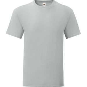 Fruit of the Loom Iconisch T-shirt voor heren (set van 5) (Zinkgrijs)