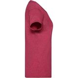 Fruit of the Loom Dames/vrouwen Lady-Fit Valueweight Short Sleeve T-Shirt (Pak van 5) (Vintage Heide Rood)