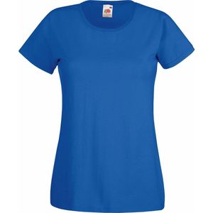 Fruit of the Loom Dames/vrouwen Lady-Fit Valueweight Short Sleeve T-Shirt (Pak van 5) (Koninklijk)