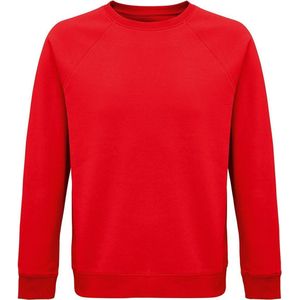 SOLS Unisex Adult Space Organic Raglan Sweatshirt (Rood)