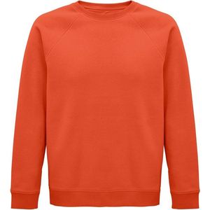 SOLS Unisex Adult Space Organic Raglan Sweatshirt (Gebrande sinaasappel)