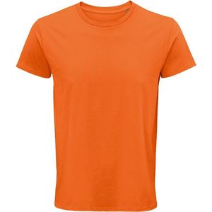Russell Europa Heren Werkkleding Korte Mouwen Katoenen T-Shirt (Oranje)