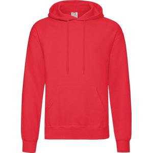 Fruit Of The Loom - BC366 - Sweatshirt - Rood - 100% Katoen, Capuchon met Trekkoord