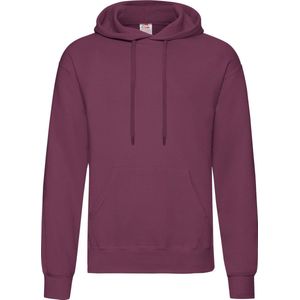 Fruit Of The Loom - Hoodie - Bordeaux - 100% Katoen - Volwassenen