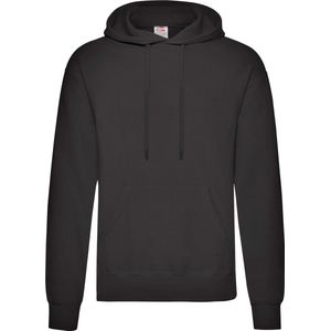 Fruit Of The Loom - Hoodie - Zwart - Heren Sweatshirt Met Capuchon