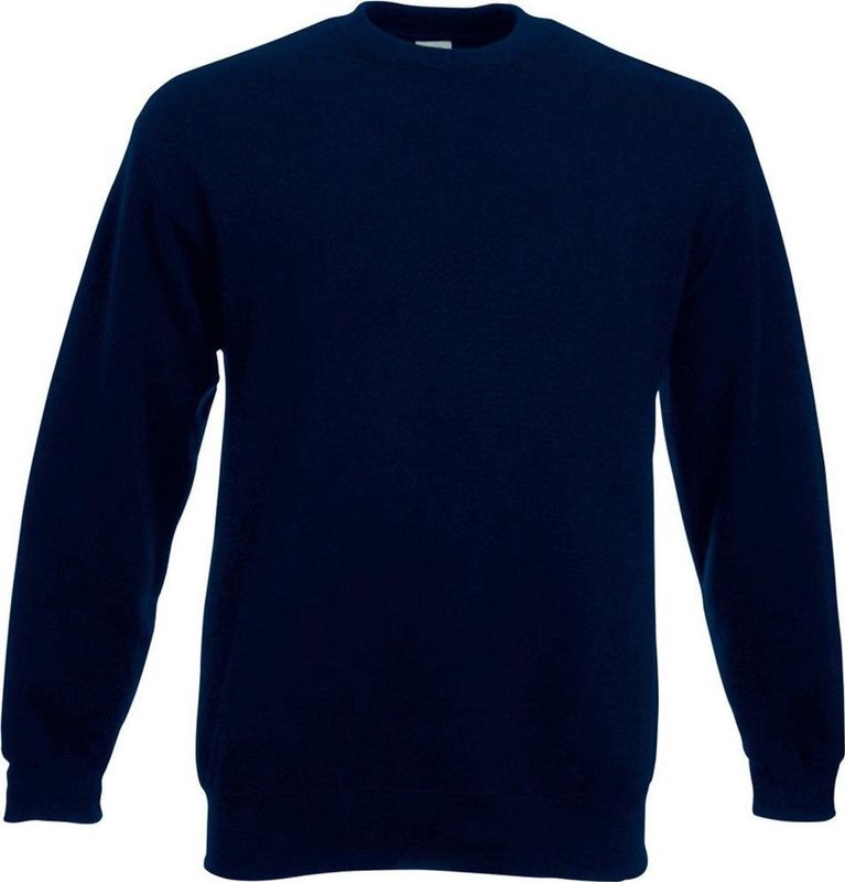 Fruit Of The Loom - Set-In Belcoro® Garensweatshirt - Donker Marine - 100% Katoen