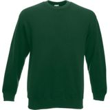 Fruit Of The Loom Heren Super Premium T-shirt met korte mouwen en ronde hals (Bottle Groen)