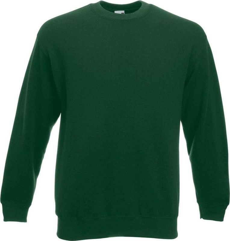 Fruit Of The Loom Heren Super Premium T-shirt met korte mouwen en ronde hals (Bottle Groen)