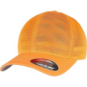 Flexfit Unisex Volwassen 360 Omnimesh Mesh Cap (S - M) (Neon Oranje)