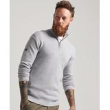 Superdry trui grijs opstaande hals