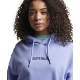 Superdry - Code Sl Applique - Hoodie - Jacaranda - 100% Katoen