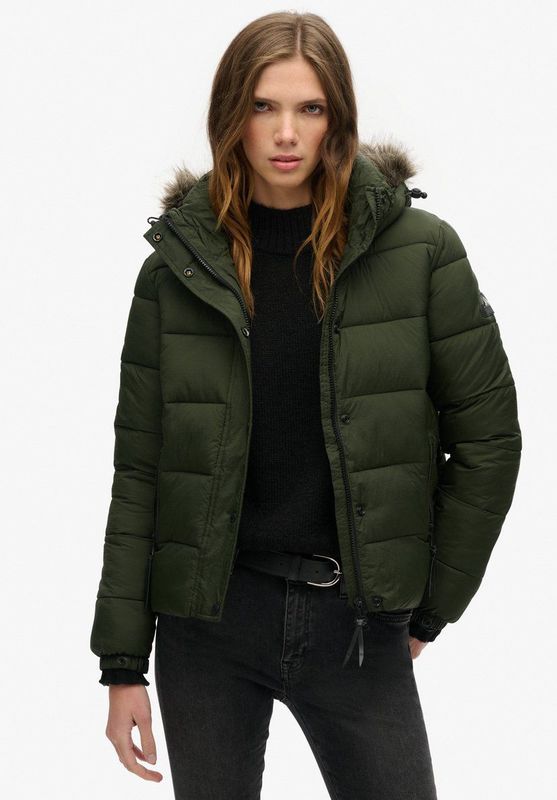 Superdry - Damesjack - Met Capuchon - Gerecycled Polyester - Slanke Pasvorm