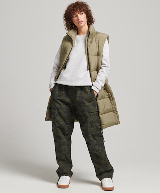 Superdry - W5011249A - Gilet - Groen - Polyester - Casual