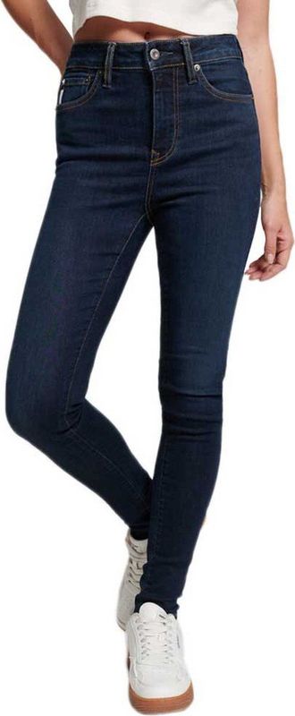 Superdry Vintage High Rise Skinny Spijkerbroek Blauw Vrouw
