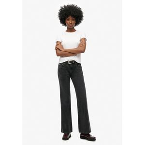 Superdry - Vintage Mid Rise Slim Flare - Jeans - Blauw - Biologisch Katoen