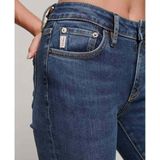 Superdry Dames Vintage skinny jeans van biologisch katoen met middelhoge taille