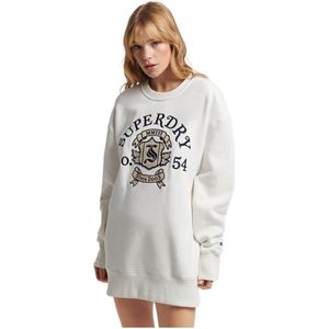 Superdry - Pride In Craft Crew Neck Dress - A-lijn Jurk - Geborsteld Katoen - Oversized Pasvorm