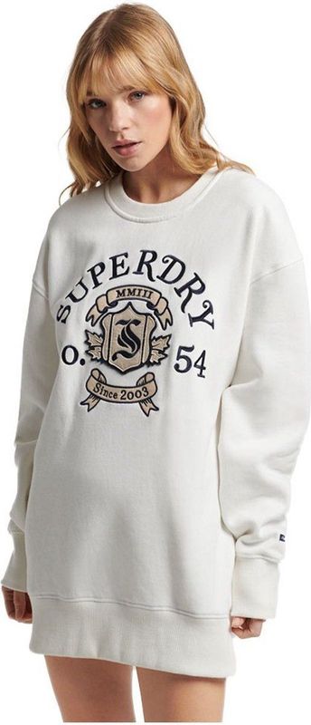 Superdry - Pride In Craft Crew Neck Dress - A-lijn Jurk - Geborsteld - Geborduurd