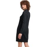 Superdry - W8011223A - Gebreide Jurk - Zwart - Lange Mouwen - Casual