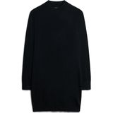 Superdry - W8011223A - Gebreide Jurk - Zwart - Lange Mouwen - Casual