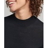 Superdry - W8011223A - Gebreide Jurk - Zwart - Lange Mouwen - Casual