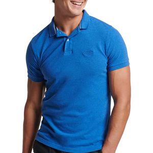 Superdry Classic Polo Shirt Mid Blau - Größe L