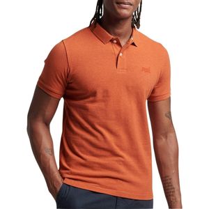 Superdry Classic Pique Polo Heren - Oranje