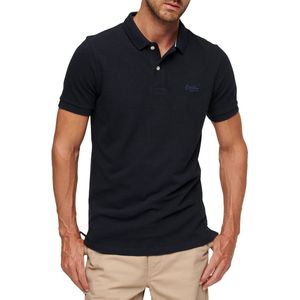 Superdry - Classic Pique Poloshirt - Groen - Biologisch Katoen - Korte Mouwen
