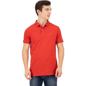 Superdry Classic Pique Korte Mouw Poloshirt Rood S Man