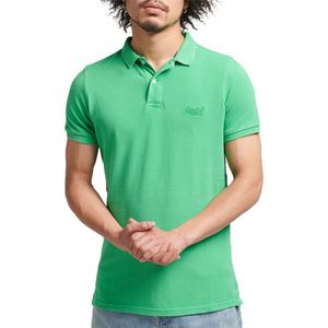 Superdry - Vint Destroy - Poloshirt - Blauw - Biologisch Katoen