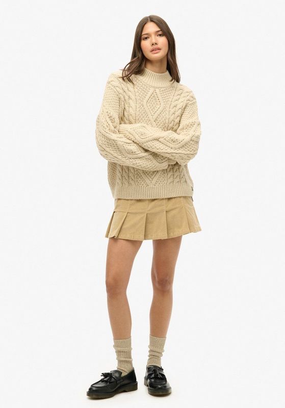 Superdry - Vintage Cord Pleat - Mini Rok