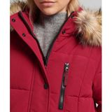 Superdry - Everest - Damesjas - Imitatiebont - Zwart - Gerecycled Polyester