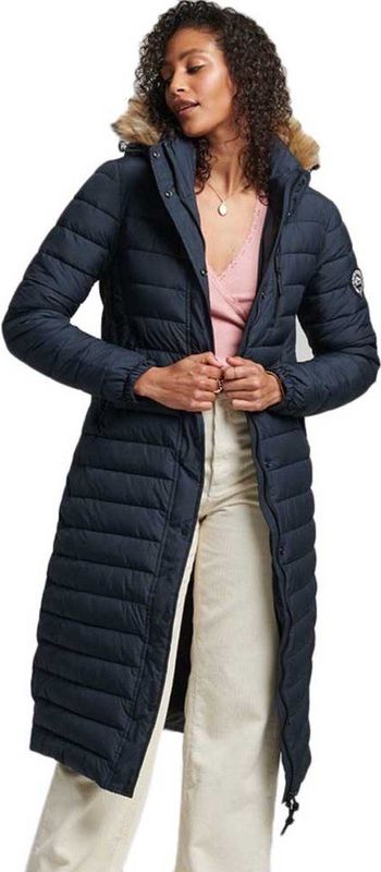 Super Longline Fuji - Winterjas - Zwart - 100% Gerecycled Polyester