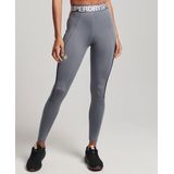 Superdry - Train Branded Elastic Leggings - Grijs - Vrouw