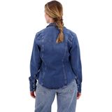 Superdry - Vintage Denim Western Overhemd - Slim-fit - Lange Mouwen - Biologisch Katoen