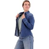 Superdry - Vintage Denim Western Overhemd - Slim-fit - Lange Mouwen - Biologisch Katoen