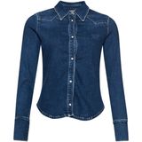 Superdry - Vintage Denim Western Overhemd - Slim-fit - Lange Mouwen - Biologisch Katoen