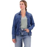 Superdry - Vintage Denim Western Overhemd - Slim-fit - Lange Mouwen - Biologisch Katoen