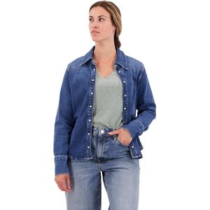 Superdry - Western Hemd - Blauw - Biologisch Katoen
