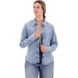 Superdry - Vintage Denim Western Overhemd - Slim-fit - Lange Mouwen - Biologisch Katoen